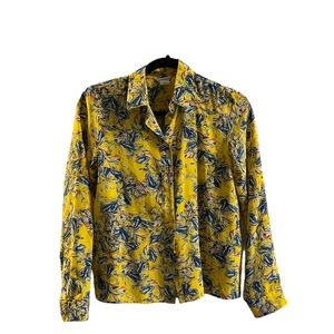 Club Monaco printed silk blouse